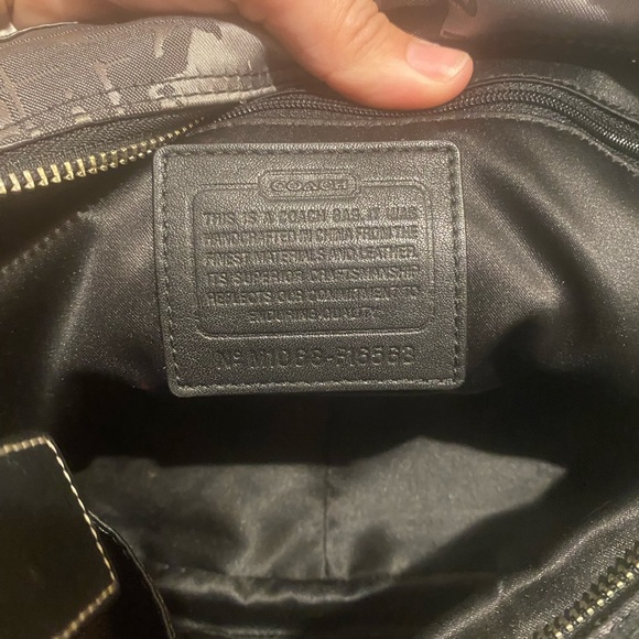 2010 Grey & Black Coach Stagecoach Bag - Picture 5 of 7